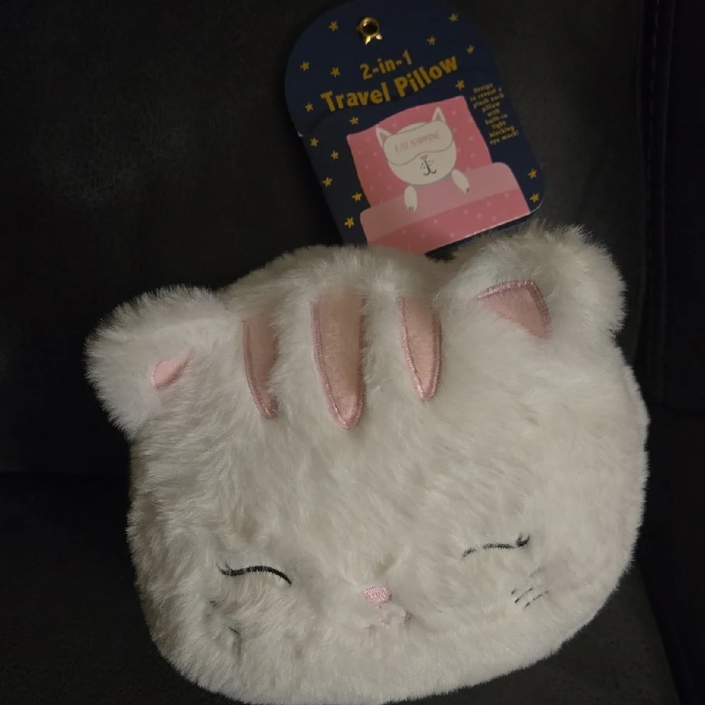 Cartoon Pillow with Eye Mask Set